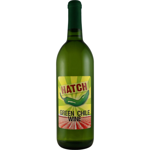 Bottle of Hatch Green chili Wine